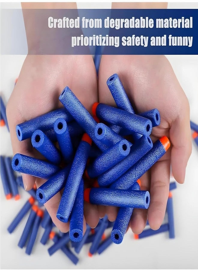 CLAPONE Hollow Out Soft Foam Refill Darts for N-Strike Elite Series Blasters Soft Foam Refill Darts for Nerf N-Strike Elite Blasters Hollow Safe & Durable Premium Bullets(Blue, 100 Pieces) - Image 4